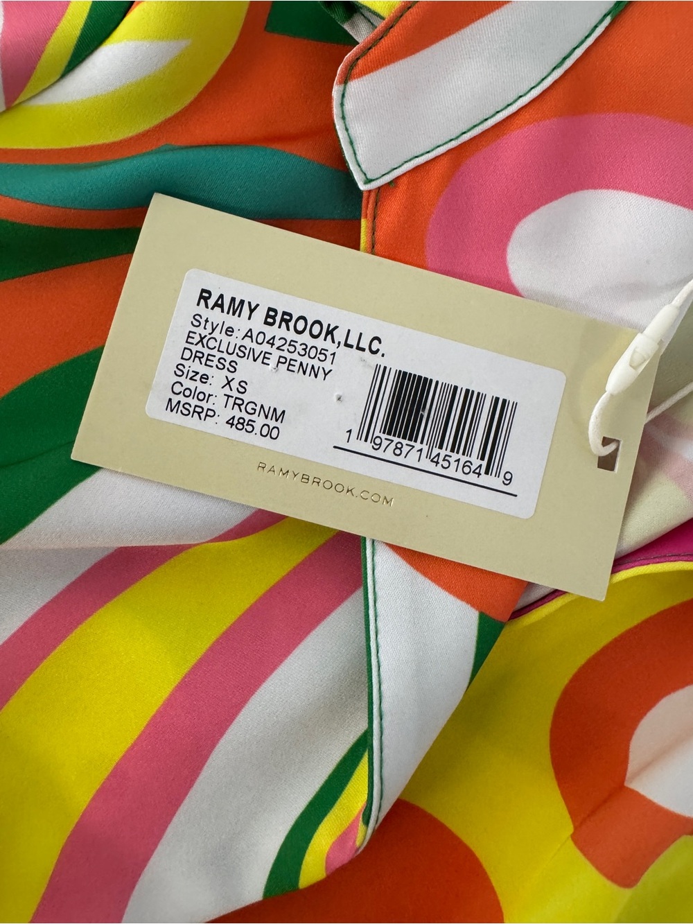 Ramy Brook Retro Printed Penny Dress - Exclusive SIZE XS - Picture 7 of 7